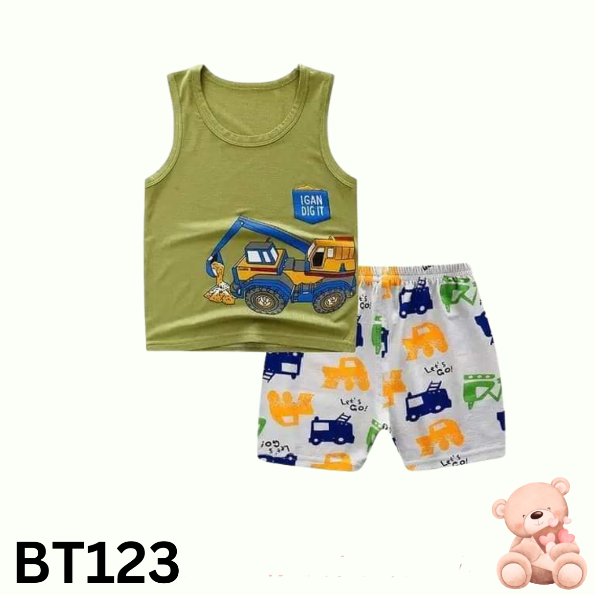 Baby Sleeveless T-Shirt Set