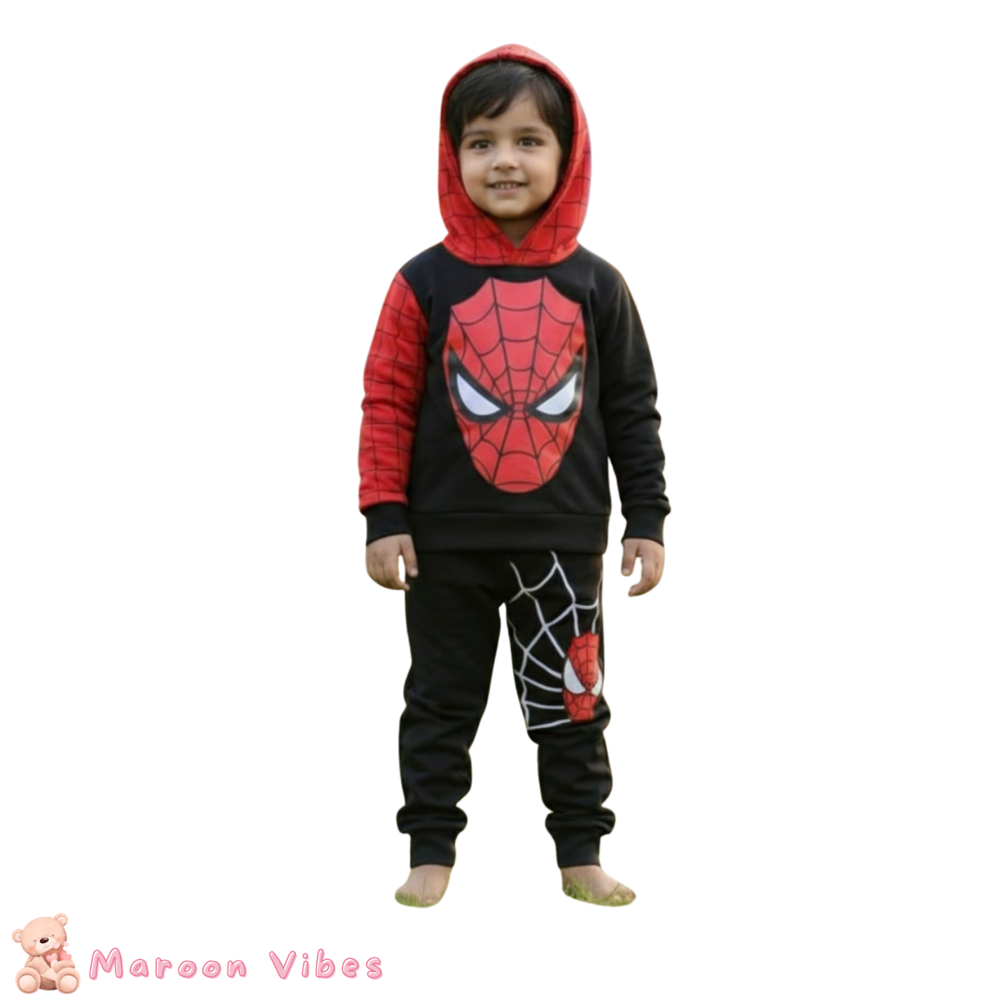 Black Spiderman Premium Sweatshirt and Joggers