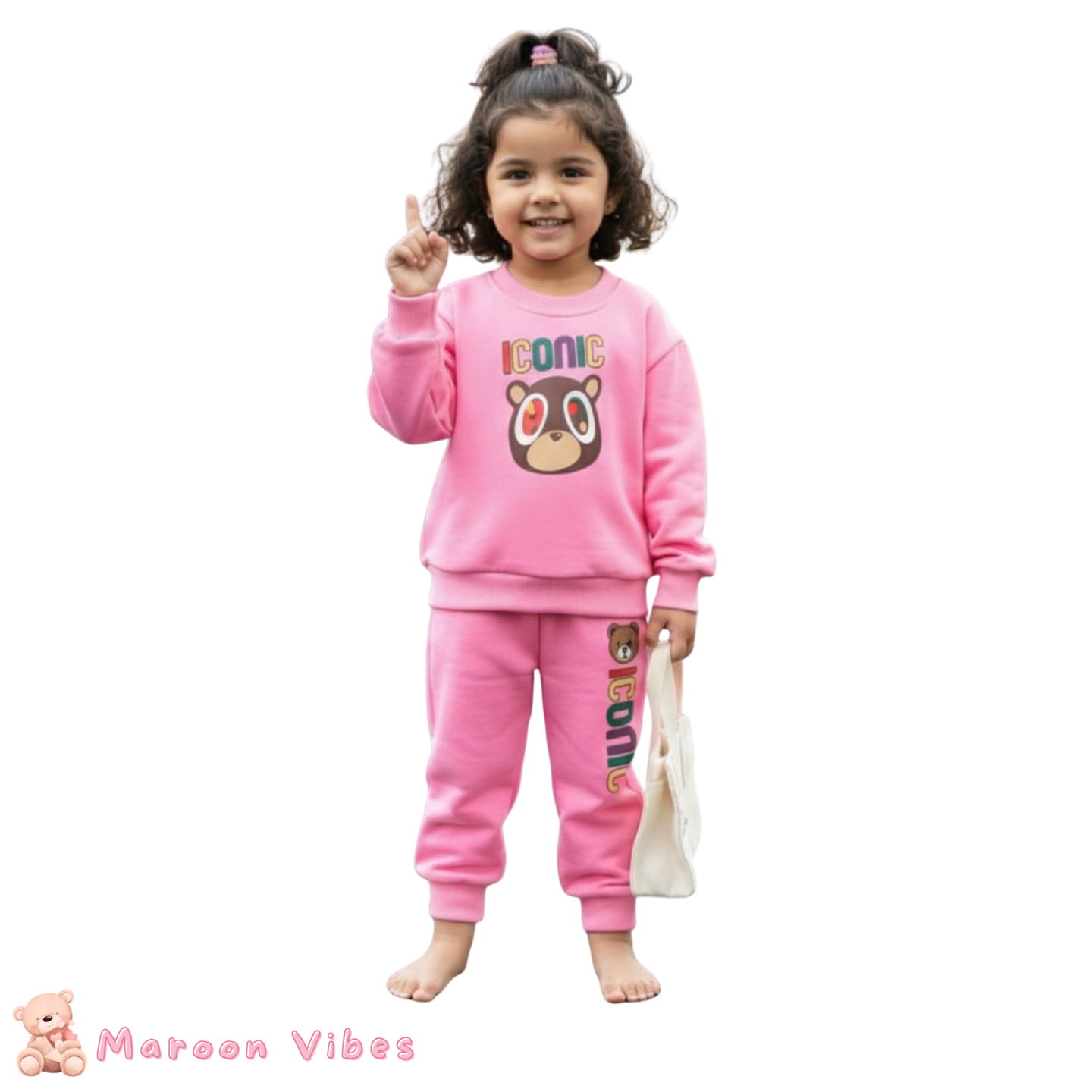 Iconic Girls Premium Sweatshirt and Joggers