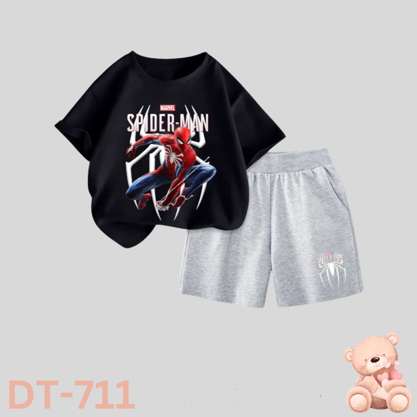 Baby short sleeve t-shirt and 3quater pant set Premium.